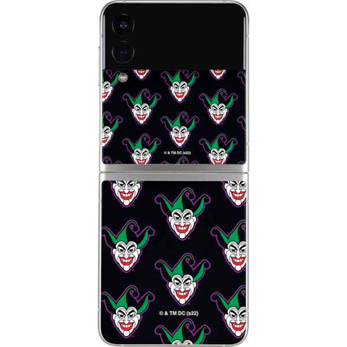 DC Comics The Joker Logo Pattern Galaxy Z Flip3 5G Skin
