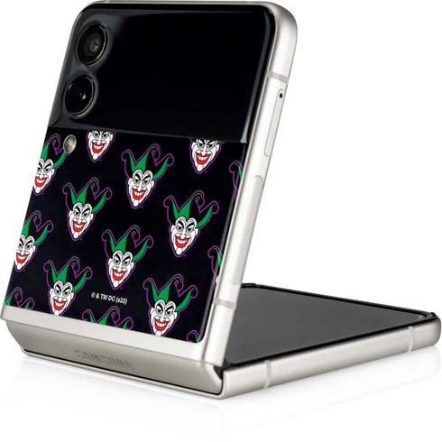 DC Comics The Joker Logo Pattern Galaxy Z Flip4 5G Skin