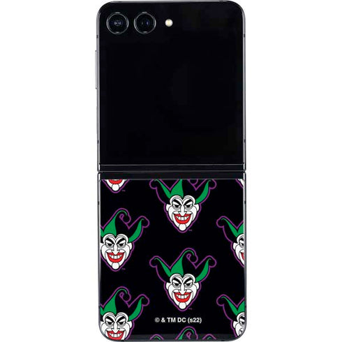DC Comics The Joker Logo Pattern Galaxy Z Flip5 5G Skin