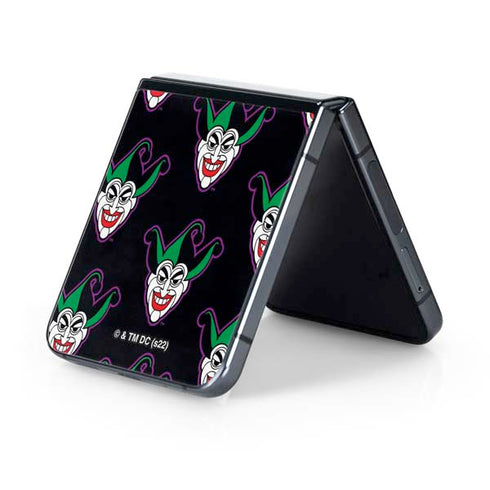 DC Comics The Joker Logo Pattern Galaxy Z Flip5 5G Skin
