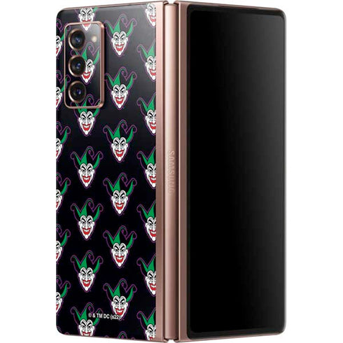 DC Comics The Joker Logo Pattern Galaxy Z Fold2 5G Skin