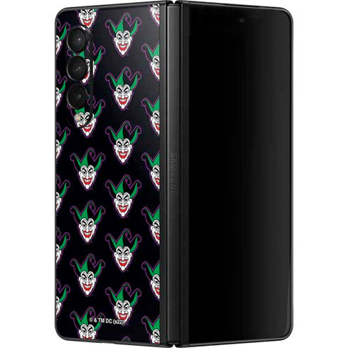 DC Comics The Joker Logo Pattern Galaxy Z Fold3 5G Skin