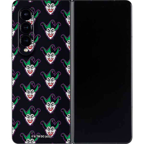 DC Comics The Joker Logo Pattern Galaxy Z Fold4 5G Skin