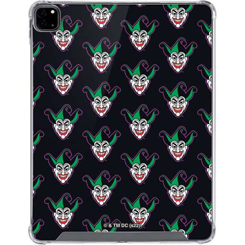 DC Comics The Joker Logo Pattern iPad Pro 12.9in (2020) Clear Case