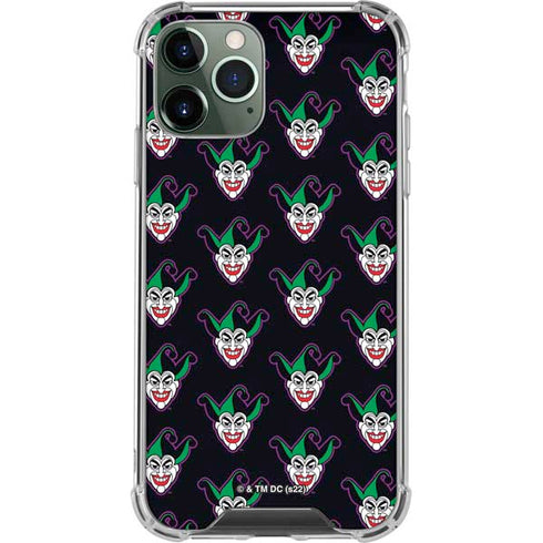 DC Comics The Joker Logo Pattern iPhone 11 Pro Max Clear Case