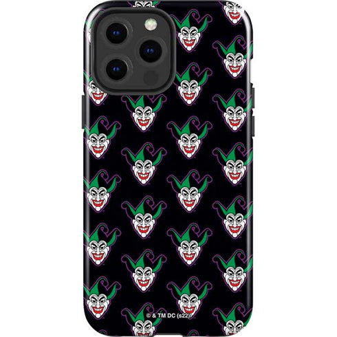 DC Comics The Joker Logo Pattern iPhone 13 Pro Max Impact Case