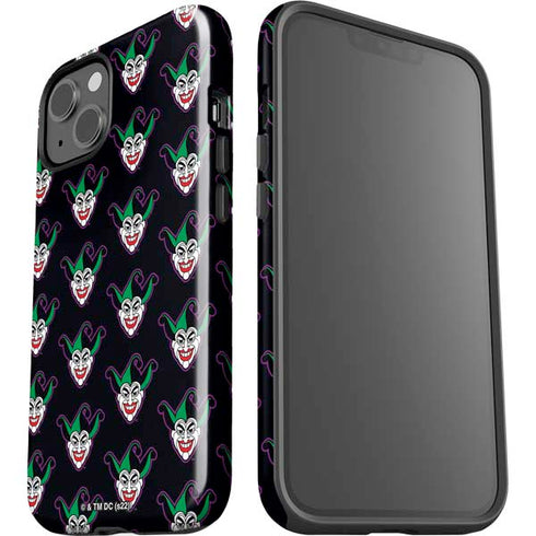 DC Comics The Joker Logo Pattern iPhone 15 Plus Impact Case