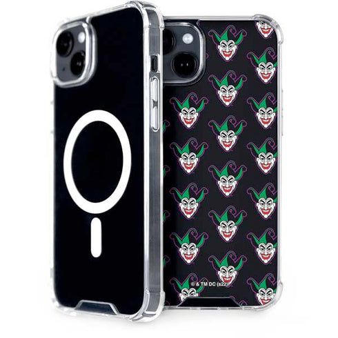 DC Comics The Joker Logo Pattern iPhone 15 MagSafe Case