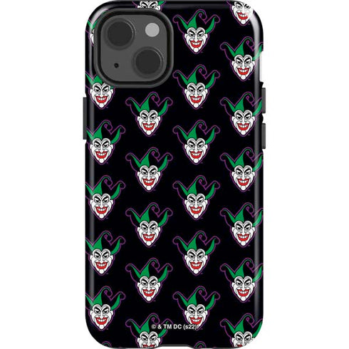DC Comics The Joker Logo Pattern iPhone 14 Impact Case