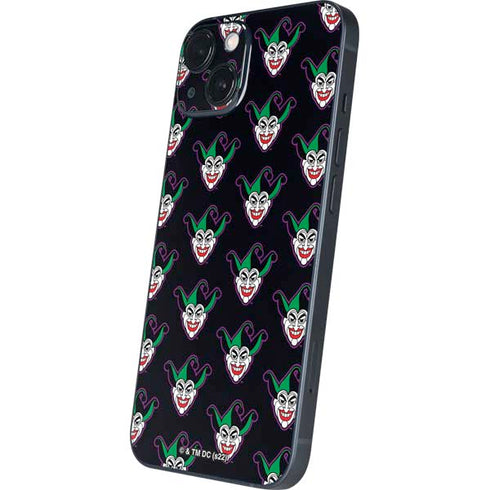 DC Comics The Joker Logo Pattern iPhone 15 Plus Skin