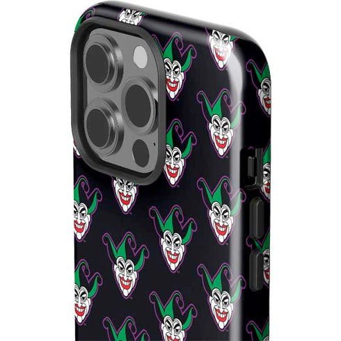 DC Comics The Joker Logo Pattern iPhone 14 Pro Impact Case