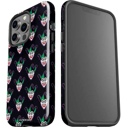 DC Comics The Joker Logo Pattern iPhone 14 Pro Impact Case