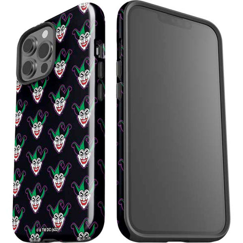 DC Comics The Joker Logo Pattern iPhone 14 Pro Max Impact Case