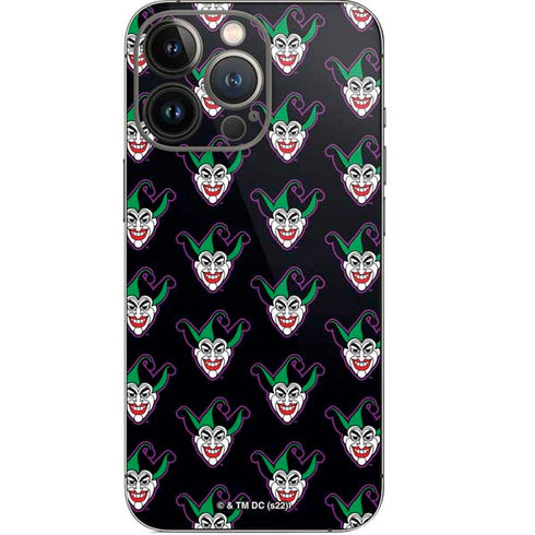 DC Comics The Joker Logo Pattern iPhone 15 Pro Skin