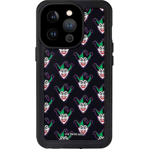 DC Comics The Joker Logo Pattern iPhone 14 Pro Waterproof Case