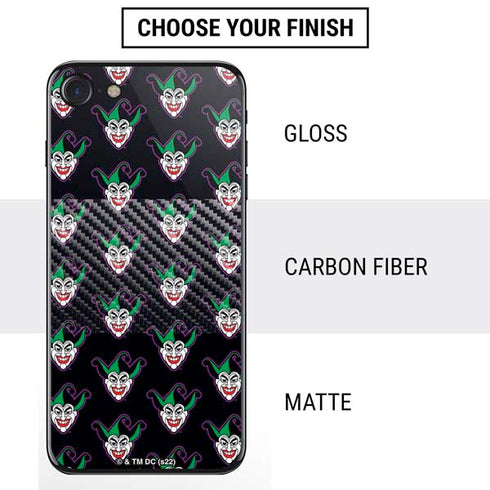 DC Comics The Joker Logo Pattern iPhone SE (2nd & 3rd Gen) Skin