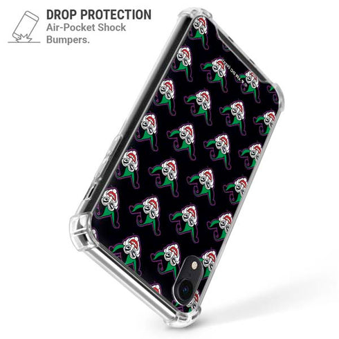 DC Comics The Joker Logo Pattern iPhone XR Clear Case