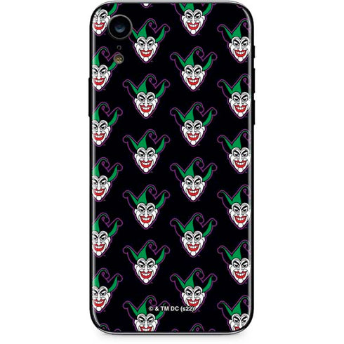 DC Comics The Joker Logo Pattern iPhone XR Skin
