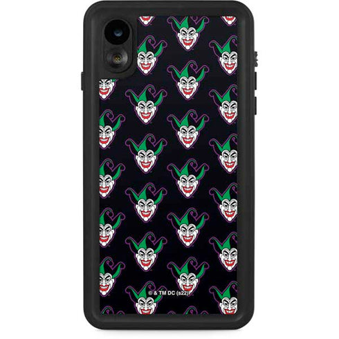 DC Comics The Joker Logo Pattern iPhone XR Waterproof Case