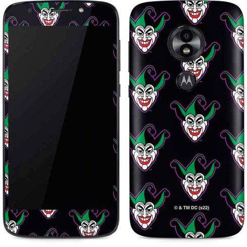 DC Comics The Joker Logo Pattern Moto E5 Play Skin