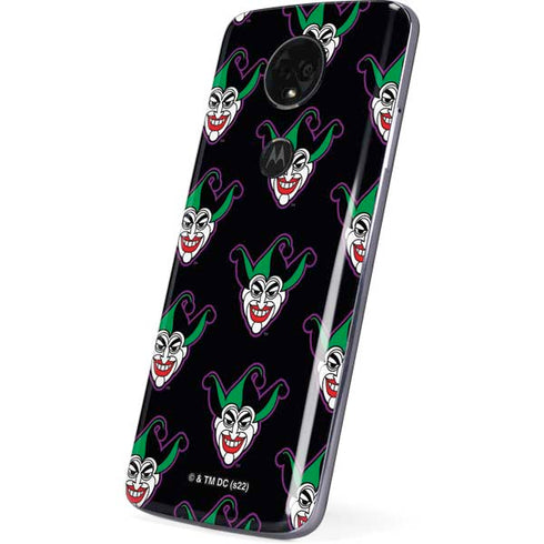DC Comics The Joker Logo Pattern Moto E5 Plus Skin