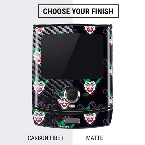 DC Comics The Joker Logo Pattern Motorola RAZR Skin