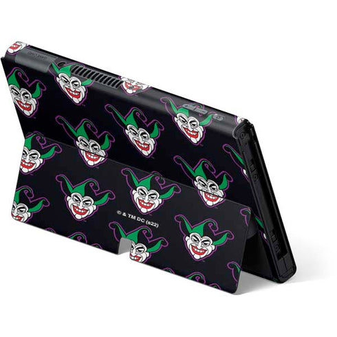 DC Comics The Joker Logo Pattern Nintendo Switch OLED (2021) Skin