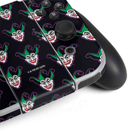 DC Comics The Joker Logo Pattern Nintendo Switch OLED (2021) Skin