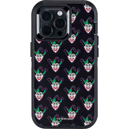 DC Comics The Joker Logo Pattern Otterbox Defender iPhone Skin