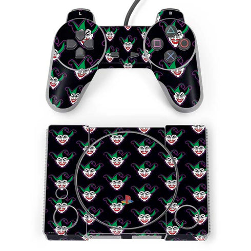 DC Comics The Joker Logo Pattern PlayStation Classic Bundle Skin
