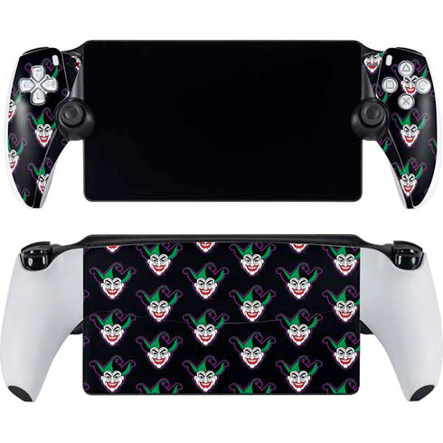DC Comics The Joker Logo Pattern PlayStation Portal Remote Player Skin