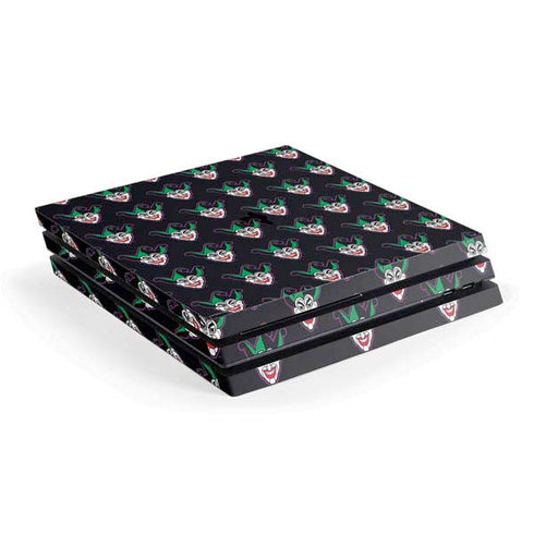 DC Comics The Joker Logo Pattern PS4 Pro Console Skin