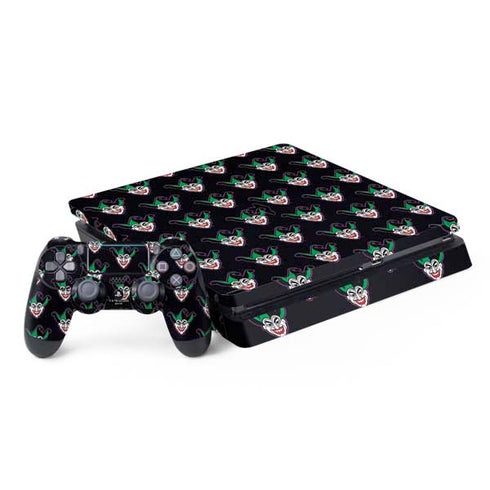 DC Comics The Joker Logo Pattern PS4 Slim Bundle Skin