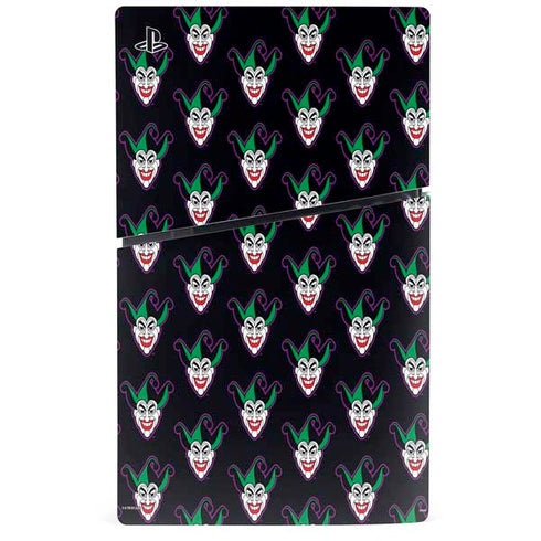 DC Comics The Joker Logo Pattern PS5 Slim Digital Edition Bundle Skin