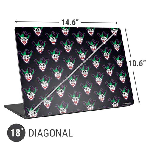 DC Comics The Joker Logo Pattern Universal Laptop 18in (14.6 x 10.6in) Skin