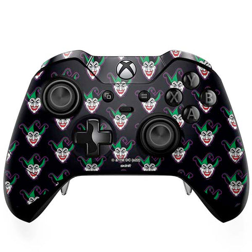 DC Comics The Joker Logo Pattern Xbox One Elite Controller Skin