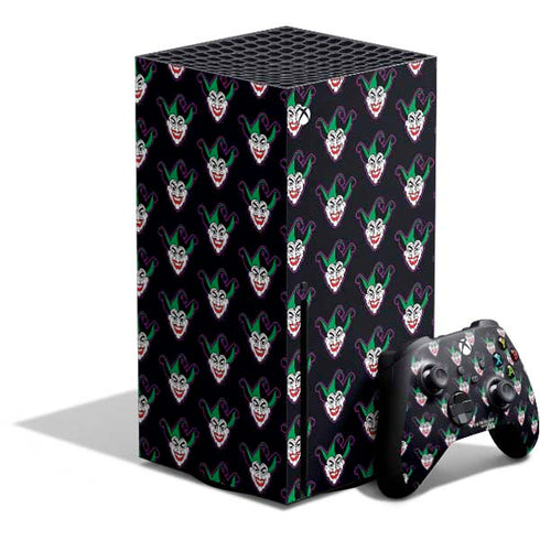 DC Comics The Joker Logo Pattern Xbox Series X Bundle Skin