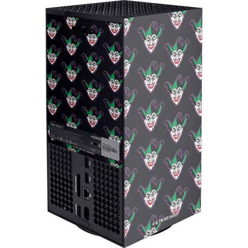 DC Comics The Joker Logo Pattern Xbox Series X Console Skin