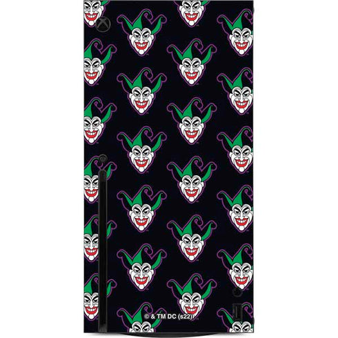 DC Comics The Joker Logo Pattern Xbox Series X Console Skin