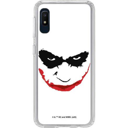 The Dark Knight Joker face Galaxy A10e Clear Case