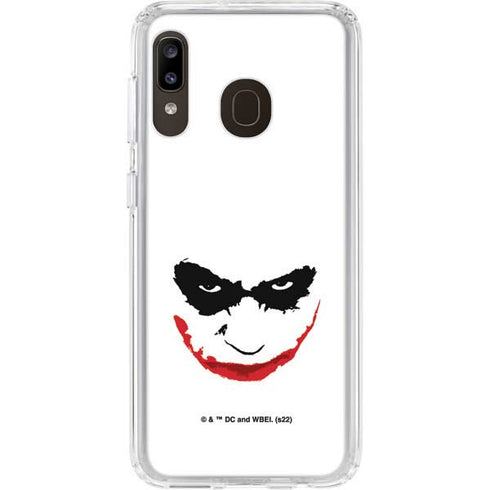The Dark Knight Joker face Galaxy A20 Clear Case