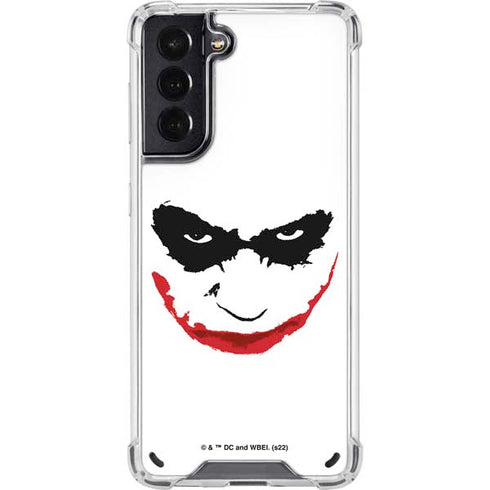 The Dark Knight Joker face Galaxy S21 5G Clear Case