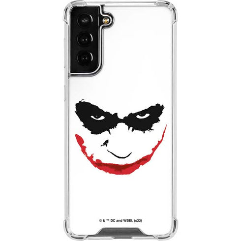 The Dark Knight Joker face Galaxy S21 FE Clear Case