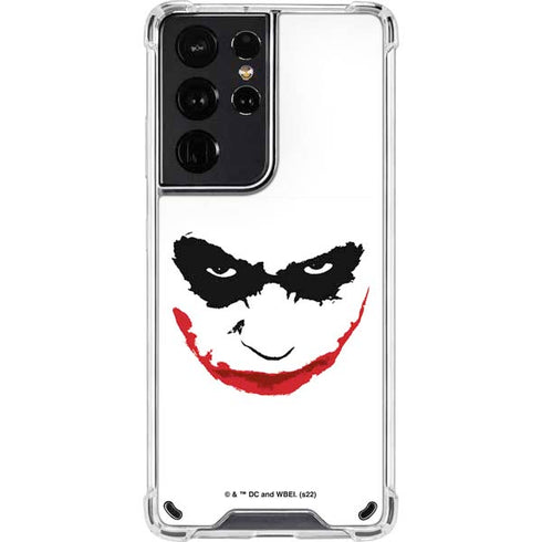 The Dark Knight Joker face Galaxy S21 Ultra 5G Clear Case