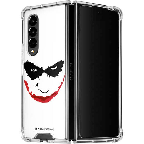 The Dark Knight Joker face Galaxy Z Fold4 5G Clear Case