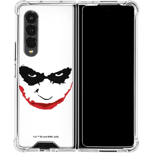 The Dark Knight Joker face Galaxy Z Fold4 5G Clear Case
