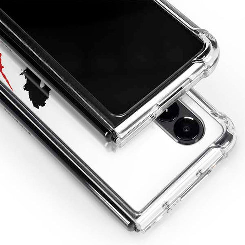 The Dark Knight Joker face Galaxy Z Fold4 5G Clear Case