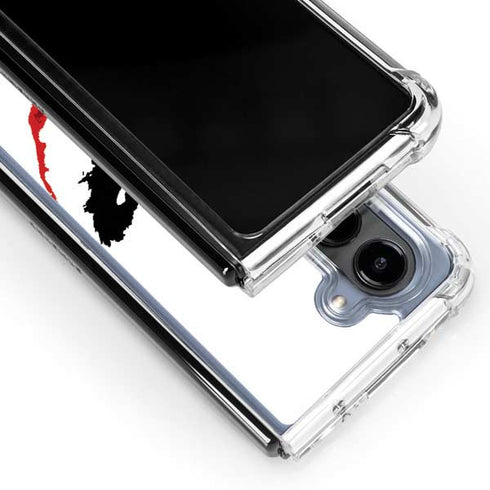 The Dark Knight Joker face Galaxy Z Fold5 5G Clear Case
