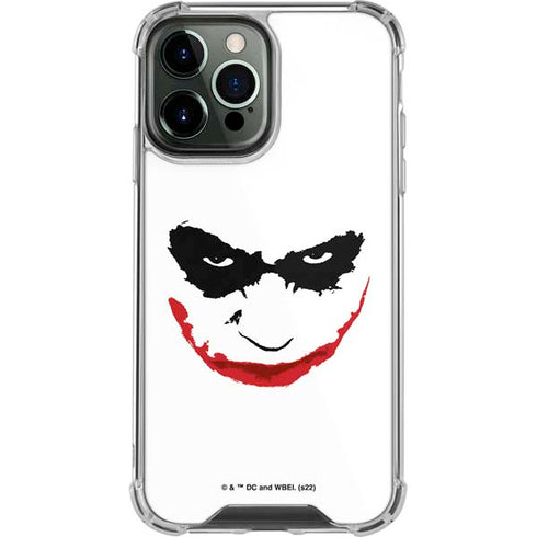 The Dark Knight Joker face iPhone 14 Pro Max Clear Case