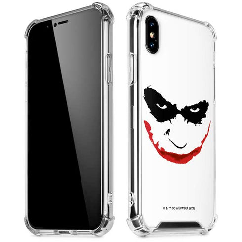 The Dark Knight Joker face iPhone XS Max Clear Case
